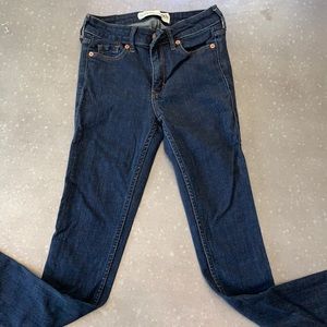 Abercrombie & Fitch medium/dark wash super skinny jeans. In good condition